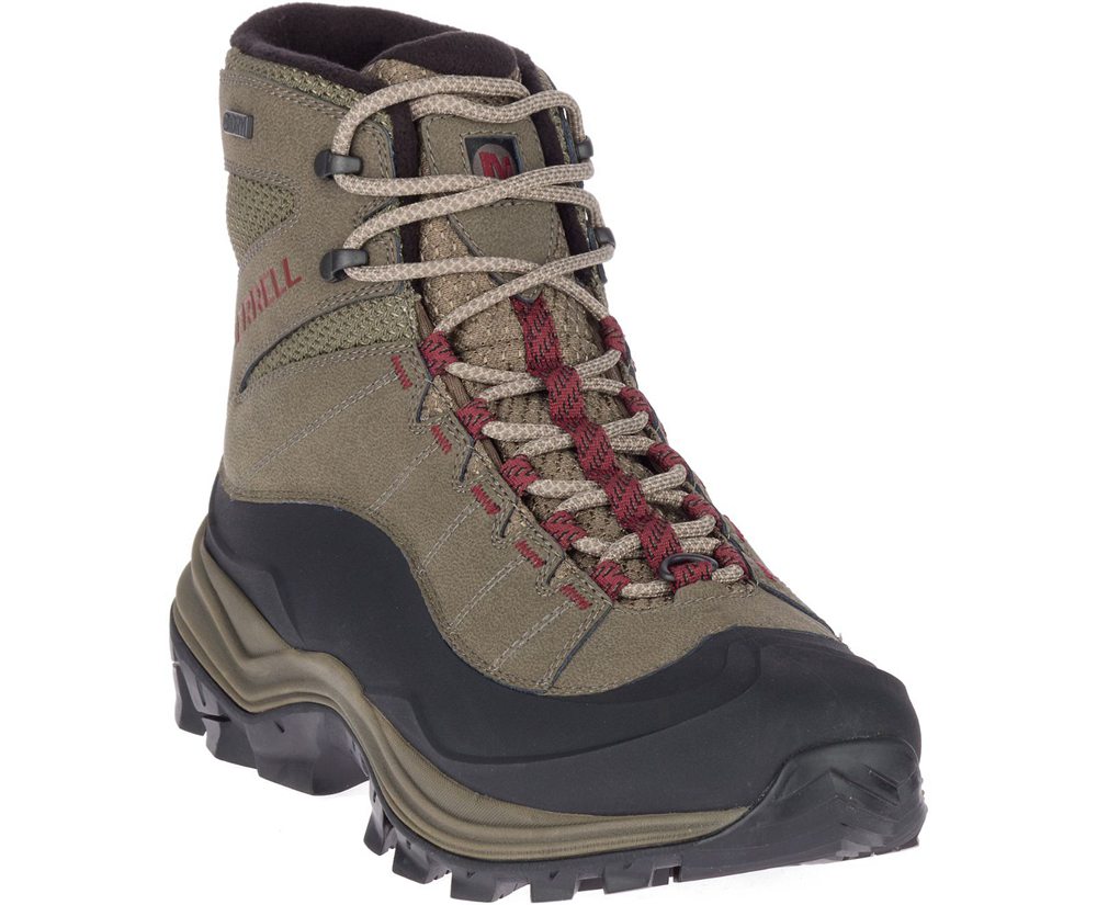 Merrell Boots Brown - Thermo Chill Mid Shell Waterproof - Mens 30SLOGXCT